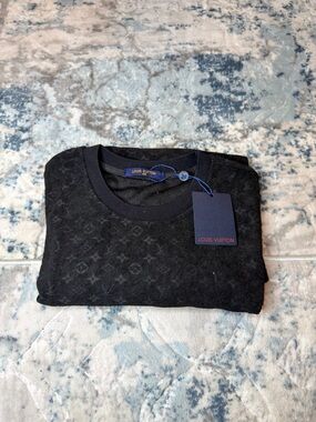 Black Subtle Monogram Sweater